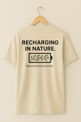 LOW BATTERY | RECHARGING IN NATURE – Oversized T-Shirt - RAAW