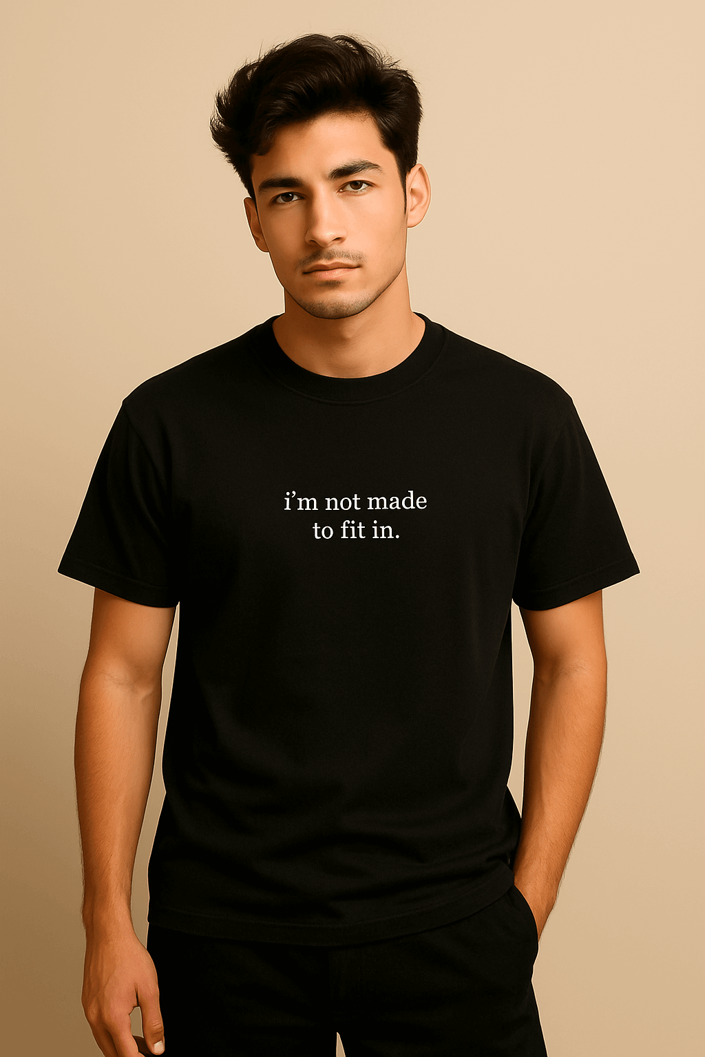 Oversized "CHAOS IS THE CATALYST" Black T-shirt – Motivational Streetwear, Unisex Relaxed Fit - RAAW