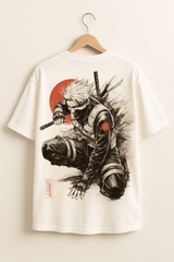 Kakashi Samurai Oversized T-shirt – Anime Ninja Graphic, Unisex Streetwear