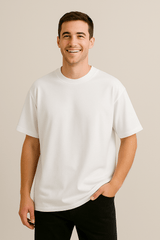 Classic White Oversized T-shirt - RAAW