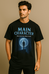 Main Character Oversized T-Shirt – Black | Make It Iconic - RAAW