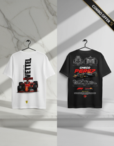 RAAW F1 Combo Offer - Checo Perez & Sebastian Vettel T-Shirts - Buy 2 at ₹1299