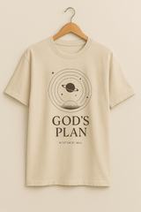 God’s Plan – Oversized Graphic T-Shirt (Beige) - RAAW