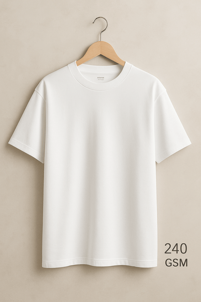 Oversized T-shirt Combo – Black, White & Sky Blue (Pack of 3)